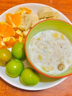 Hình của món Sữa chua yến mạch.