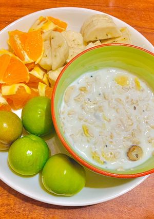 Hình của món Sữa chua yến mạch.