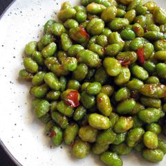 A picture of Scrumptious Fried Edamame (Soy Beans).