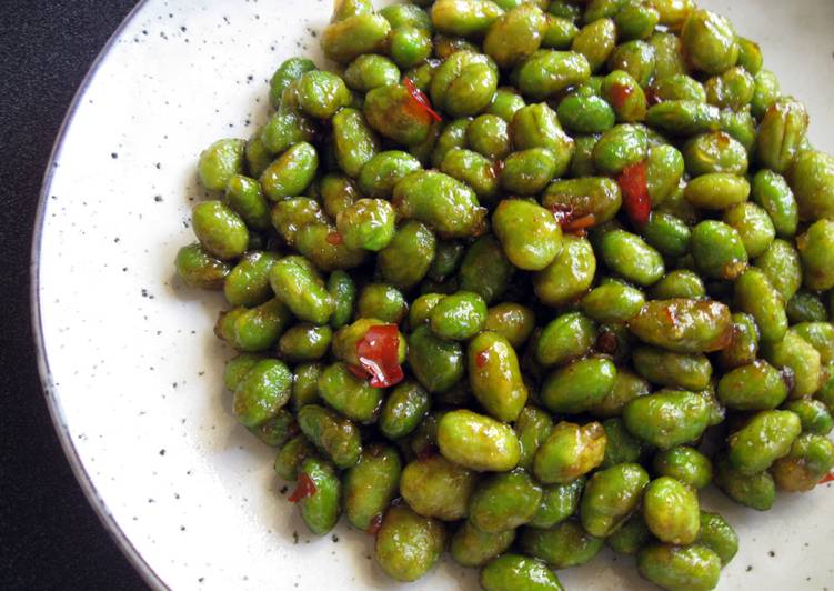 Simple Way to Prepare Favorite Scrumptious Fried Edamame (Soy Beans)