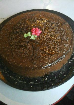 Una foto de Bizcochuelo de chocolate húmedo en microondas