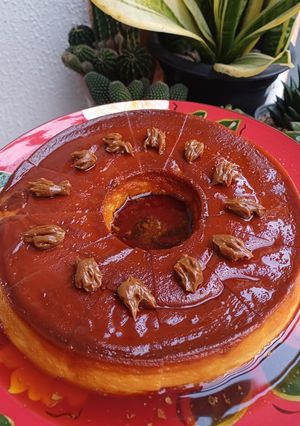 A picture of My Favorite Homemade Flan.