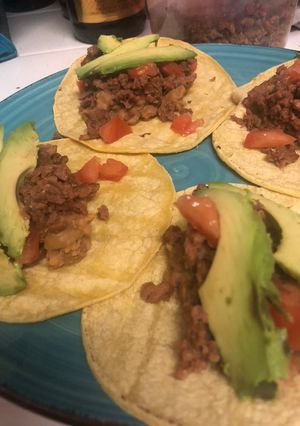 A picture of Veggie tacos.