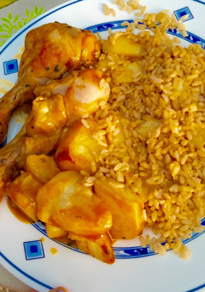 Una foto de Pollo a la campesina