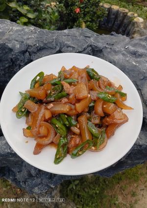 Foto resep Kikil Kecap Cabe Hijau (Kulit Sapi)