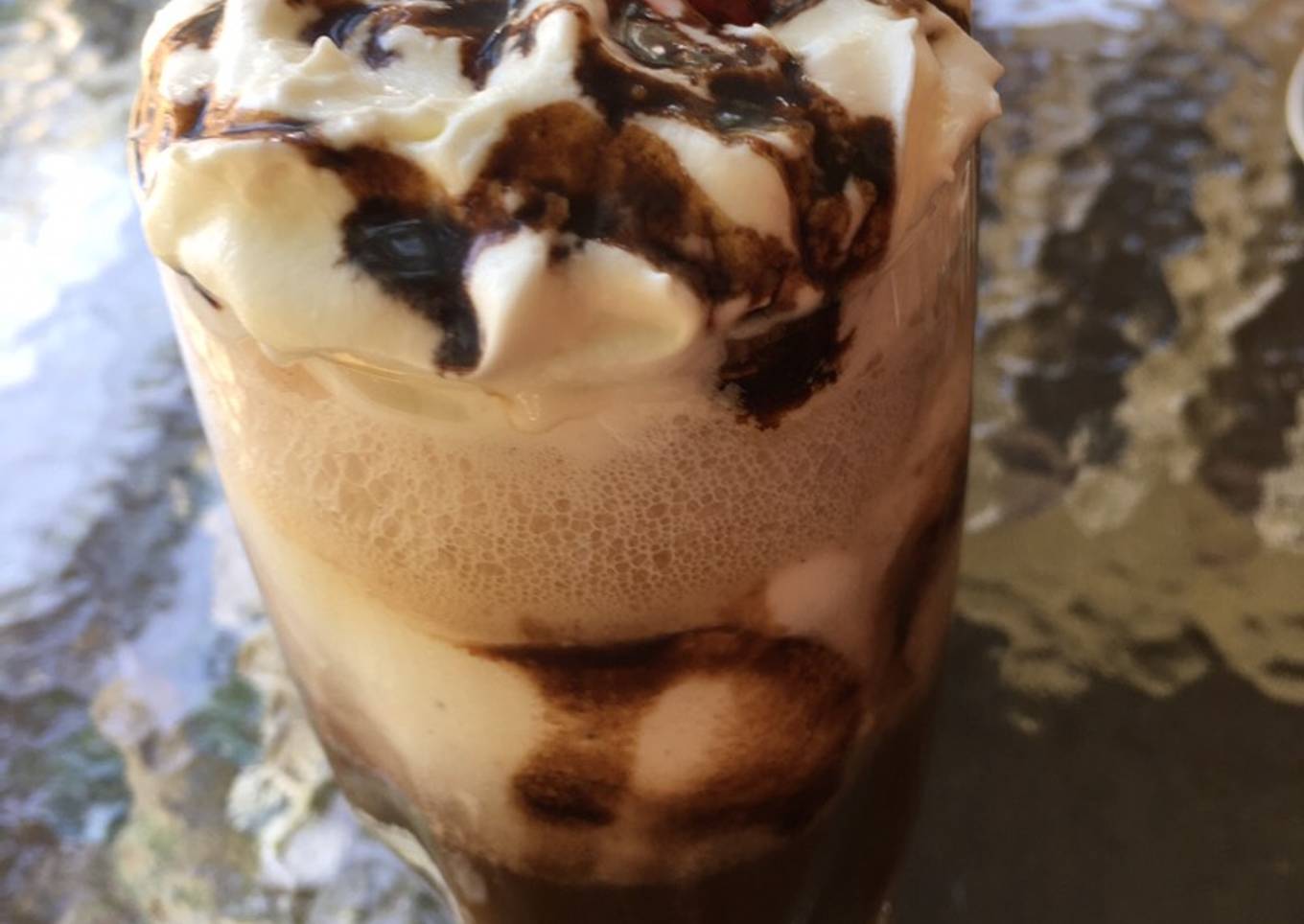 Black cow floats