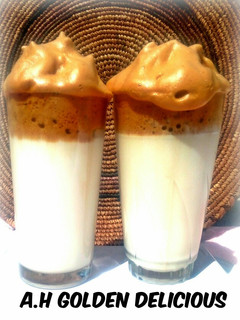 A picture of Dalgona coffee.
