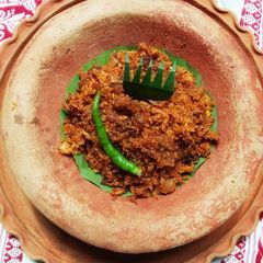 A picture of Dried Fish & coconut fry.