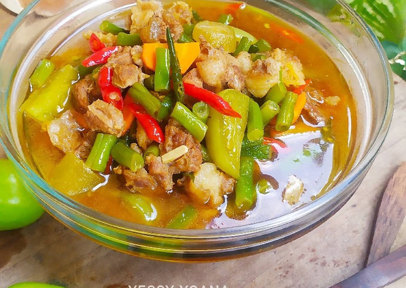 Asem-asem segar daging sapi