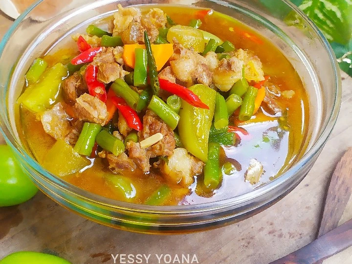 Langkah Gampang Menyiapkan Resep Asem-asem segar daging sapi Anti Ribet, Mantap