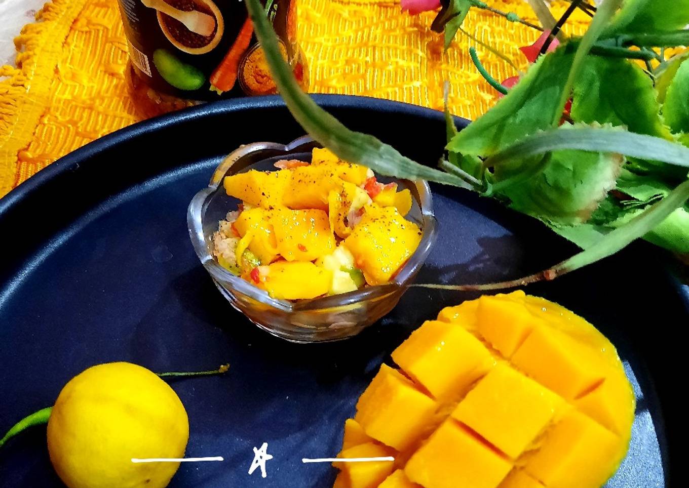 Achari mango salsa