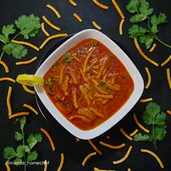 A picture of Maharashtrian Sev bhaji.