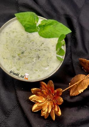 عکسی از دستور بورانی کدو سبز و خیار🥒