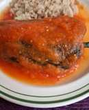 Chiles rellenos de queso versión light
