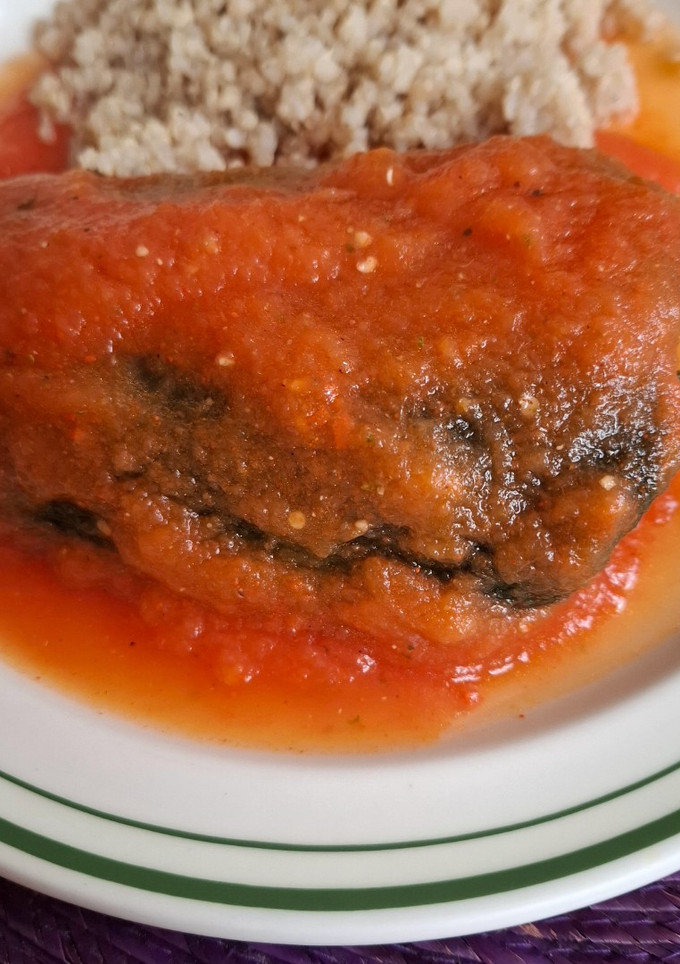 Una foto de Chiles rellenos de queso versión light
