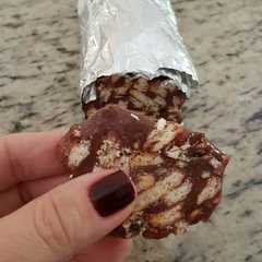 Una foto de Rollo de chocolate
