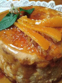 Una foto de Flan-budín de naranja!!