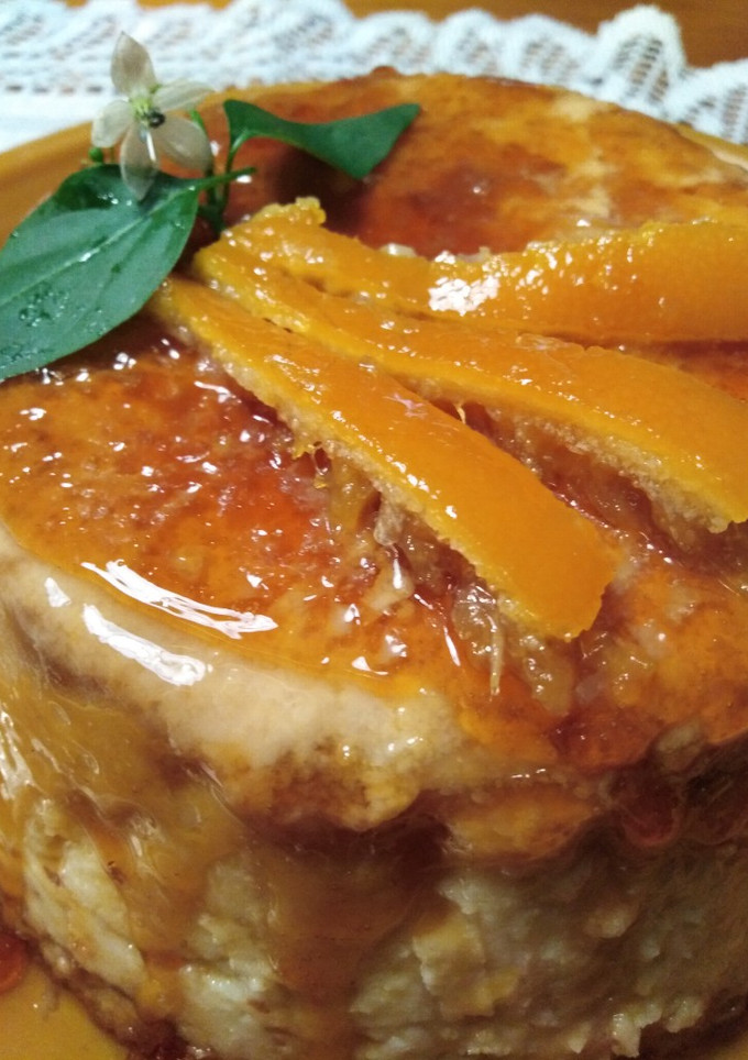 Una foto de Flan-budín de naranja!!