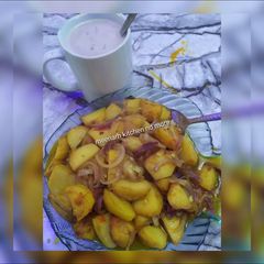 A picture of Potatoes 🥔 sauce.