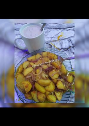 A picture of Potatoes 🥔 sauce.