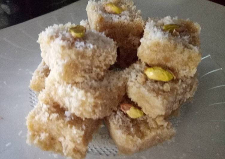 Recipe of Perfect Kopra Pak (coconut fudge)