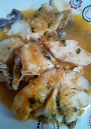 Una foto de Merluza en salsa