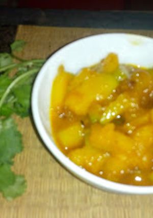 A picture of Khatta Meetha Kaddu/Sweet & Tangy Pumpkin.