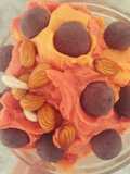 Papaya strawberry ice cream (sugar, gluten, dairy, egg, grain free)