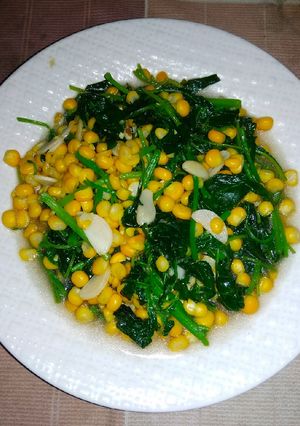 Foto resep Cah bayam jagung manis(buat BaLiTa)