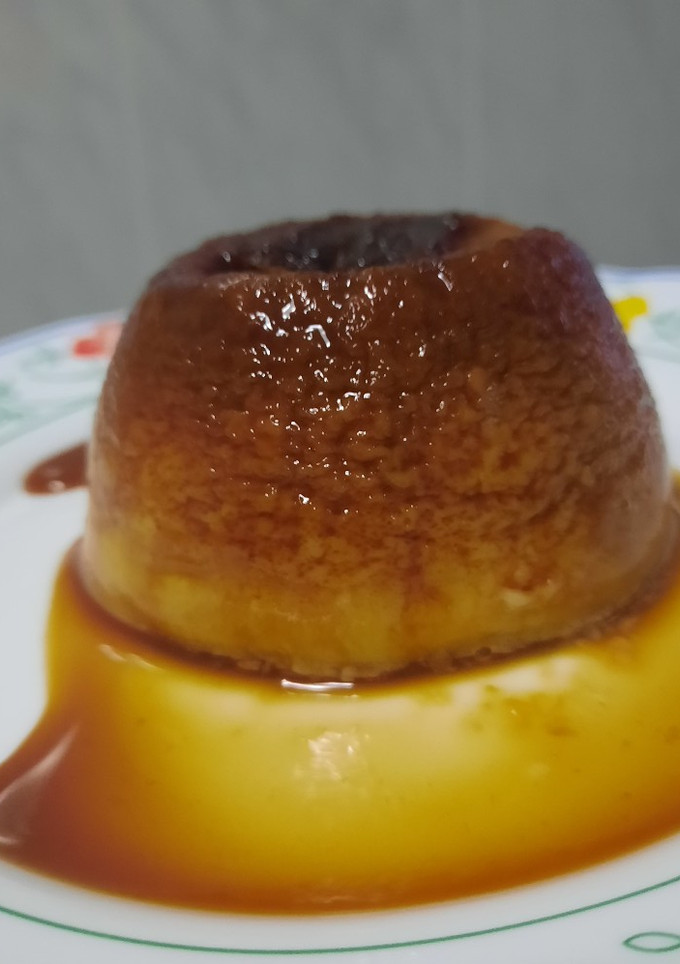 Una foto de Flan de Huevo en Taza al Microondas