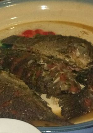 A picture of Fried tilapia fish.