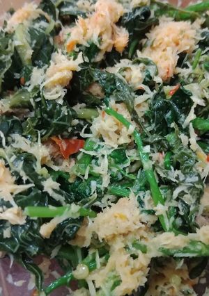 Foto resep Urap daun pepaya jepang dan selada #BikinRamadhanBerkesan