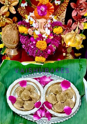 A picture of Chana Modak (5 minutes, 5 ingredients, No cook Modak).