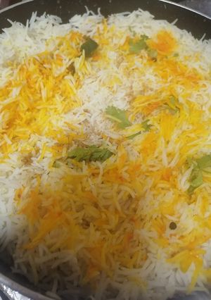 A picture of Chicken Biryani.
