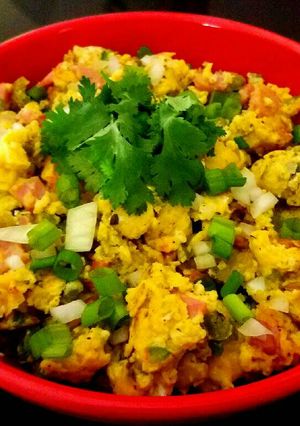 A picture of Mike's Southwestern Ham Scramble.