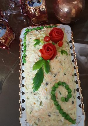 عکسی از دستور سالاد الویه