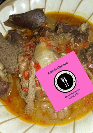 A picture of Pepper soup na kayan ciki.