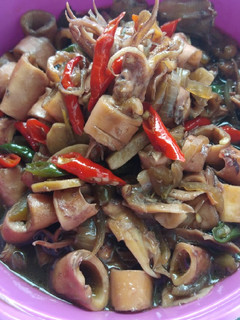 Foto resep Tumis Baby Cumi Asin Saus Tiram