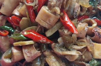 Resep Tumis Baby Cumi Asin Saus Tiram, Enak Banget