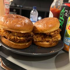 A picture of Crispy Cornflakes Chicken Sandwich.