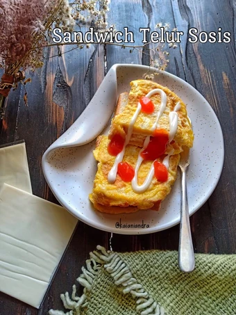 Cara Gampang Membikin Resep Sandwich Telur Sosis yang Lezat Anti Ribet, Menggugah Selera