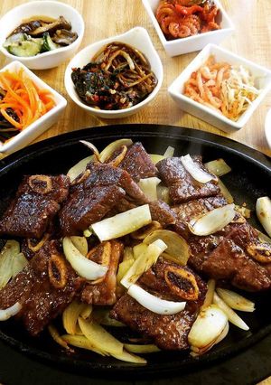 A picture of Korean BBQ Ribs.