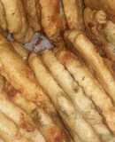 Tortilla con hojas de cebolla