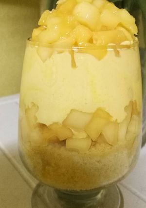 A picture of Mango Custard glass.