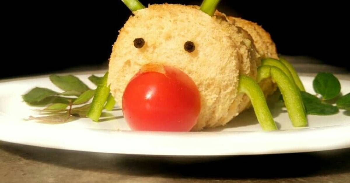 Caterpillar sandwich Recipe by Mamata Satpati Cookpad