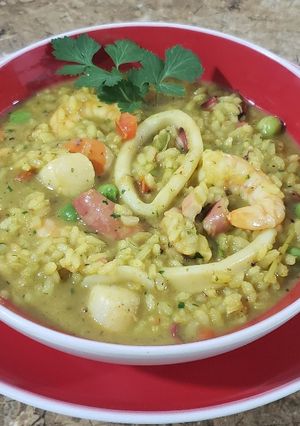 Una foto de Risotto Marinero