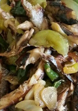Foto resep Ikan keranjang cabe hijau
