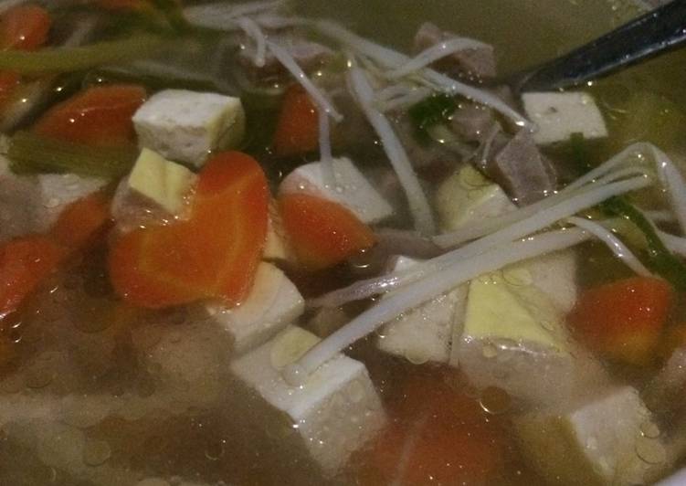 Cara Gampang Menyiapkan Sup tahu baso enoki yang Sempurna