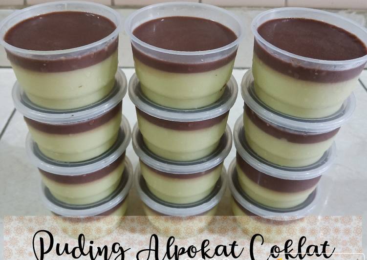 Pudding Alpukat Coklat (versi cup 100 ml) 🥑🍫