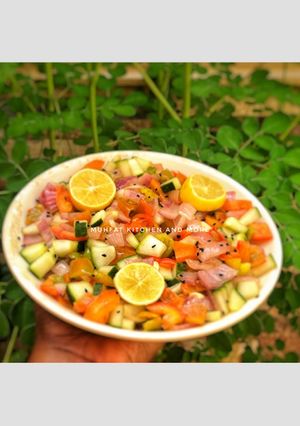 Vegetable salad ainihin hoton girkin